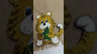 Тигр своими руками. Новый год 2022.  #новыйгод2022 #символ2022года #игрушканаелку #shorts