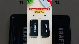 iPhone 11 vs iPhone 12 BGMI test #shorts #short #iphone11bgmi #iphone12bgmi #techguidedeepak