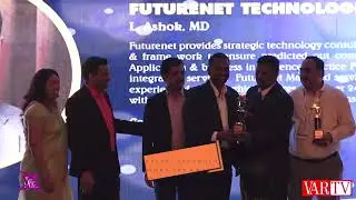Futurenet Technologies (India) receiving the award for the Best IT Service Provider at VAR Symposium