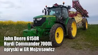 John Deere 6150R + Hardi Commander 7000L - opryski w GR Mojzesowicz