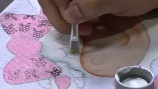 Mulher.com 11/09/2014 - Pintura Tecido Vaquinha por Thanynha Avila