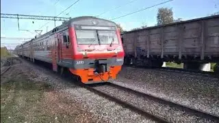 ЭД9Э-0005 прибывает на о.п. 804 километр.