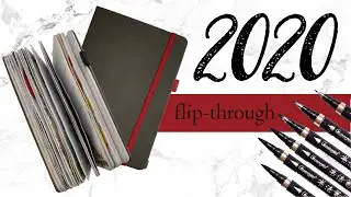 My 2020 Bullet Journal Flip Through | A year in my journal