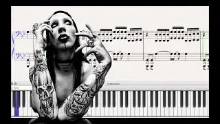 Marilyn Manson  - Tainted Love (Piano Tutorial) + Sheet Music