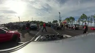 Mafia Turbo 3.7L V6 1/4 Mile Drag Pass - 360 Video Footage RAW