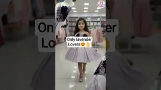 Girl in Lavender frock! 💜👸 #shorts #shortvideo #fashion #explore #ytshorts #kidsfashion #cute #pune