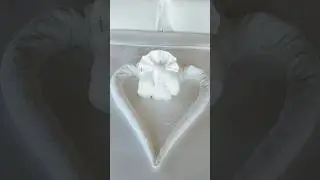 Beautiful towel design art||how to make towel folding love||towel art#viral#short