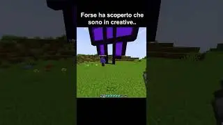Forse ha scoperto che sono in creative.. #minecraft #shorts
