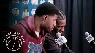 [NBA] Kawhi Leonard, Paul George Post-Game Press Conference, NOP vs LAC, November 24, 2019