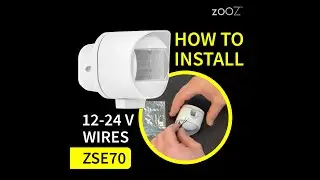 How To Power Your Zooz ZSE70 Outdoor Motion Sensor With 12-24 V 💡