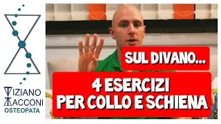 4 esercizi per collo e schiena...sul divano...