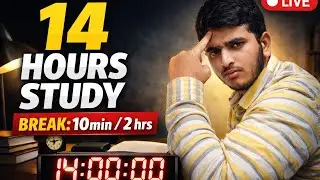 STUDY WITH ME LIVE &ndash; 14+ HOURS🔥 This live session is for serious NEET 2026 aspirants only #neet2026