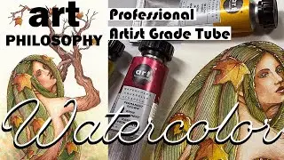Обзор акварели TUBE от Art Philosophy Prima Professional Artist Grade, светостойкая, сравнение Shinhan
