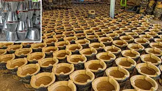 How to Make a Wood Stove From Mud - Old Clay Stove For Traditional Cooking