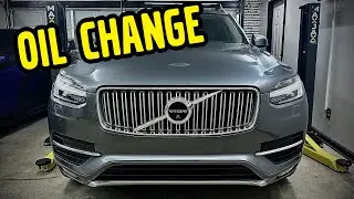 Замена масла в Volvo XC90 T6.