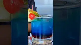 Deep blue sea  cocktail |