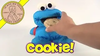 Cookie Monster Sesame Street Plush Kid's Backpack, 1995 Tyco Toys