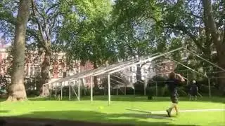Time lapse marquee set up at the 🎼 Marylebone Music Festival