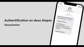 Portail SOQUIJ :: Authentification en deux &eacute;tapes :: D&eacute;sactivation
