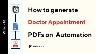 Doctor Appointment Form PDF (How to create PDFs on automation using Notion)