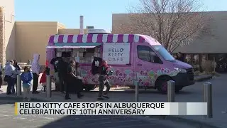Hello Kitty truck makes a Valentine's Day stop in Albuquerque