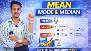 How to find mean, median and mode in continuous frequency data  || nursing research and statistics 