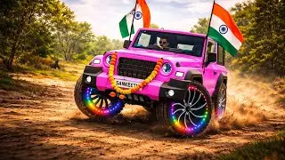 Modified Mahindra 😈 Thar Car Games: Indian Cars (Gadi Wala Game) - Car Game Android Gameplay 2025