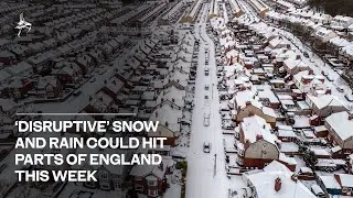 &lsquo;Disruptive&rsquo; snow and rain could hit parts of England this week, say  forecasters