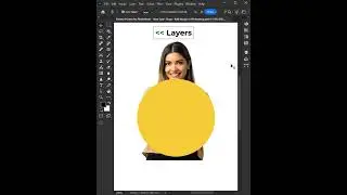 How to Easy Image Add Shape in Photoshop - Tutorial #shorts  #photoshop