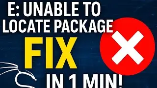 ✅ “Fix Kali Linux Package Error in 1 Minute (2025 Update)”✅ “E: Unable to Locate Package FIX | (Step