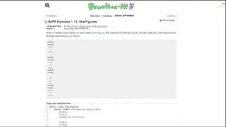 Java Practice-it Introduction to Java Programming | Exercise 1.13 StarFigures