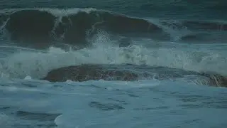 Intense Ocean Wave Impact (Close-Up) #4 | 8 Hours Black Screen Deep Sleep