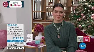 Connie Craig Carroll Jewelry Polly Gemstone Twist Drop N...