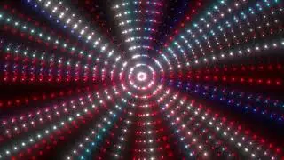 animated particle tunnel, Big Data Digital tunnel square with futuristic, Glittering Particle Tunnel