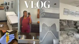 VLOG-DAY IN THE LIFE, WORKING 🩺, CONTENT CREATOR, BUSY DAY, NEW RUG & GETTING MY 😸 WAX