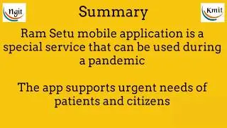 MHRD Samadhan Challenge: RAM SETU Mobile App