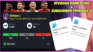 Division rank push in main account 😃| eFootball Live 🛑
