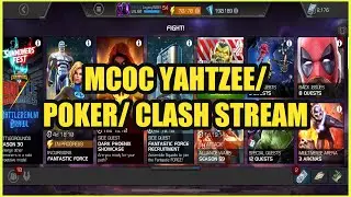 MCOC Yahtzee/ Poker/ Clash Stream| MCOC Stream 166
