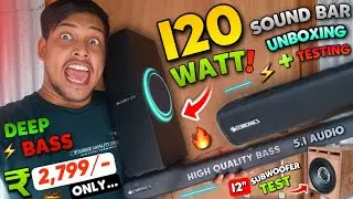 I Bought The Cheapest 120 Watt Sound Bar Available Online | Zebronics Juke Bar 3903 Unboxing Testing