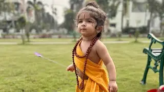 fancy dress lord Ram/laxman getup , Rama Navami ram makeup for baby boy & baby girl ,ramnavmi