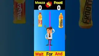 Maaza Vs Frooti ❓#shorts #maaza #frooti #comparison #trending