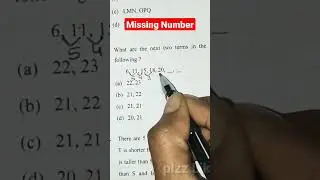 Missing Number / Number Series Reasoning CGPSC CSAT