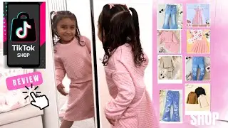 KIDS TIKTOK SHOP CLOTHES HAUL | 8 Outfits | My Honest Review + Try On Haul Age 4-5