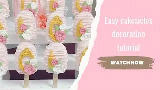 How to decorate cakesicles for a baby shower.