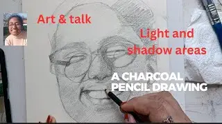 The Soul in Shadows: A Charcoal Portrait Study, part 2. light and shadow.