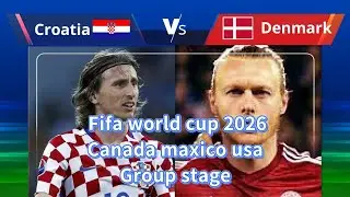 Group stage full game Croatia vs Denmark #football #gaming 