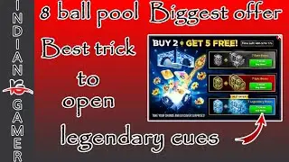 8 ball pool biggest offer..! Best trick to open legendary cue..!!