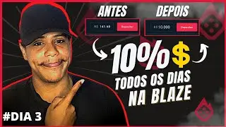 BLAZE CRASH] 10% DA BANCA TODOS OS DIAS DE R$ 100 A R$ 10 mil ( DIA 3 )