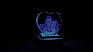 Custom Engraved Crystal Gift &ndash; Personalized 3D Photo Crystal for Special Occasions