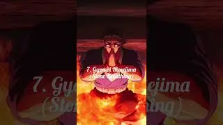 Top 10 Strongest Demon Slayer Characters #anime #shorts